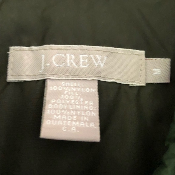 J Crew Green Lightweight puffy Jacket Women men m - Picture 5 of 9